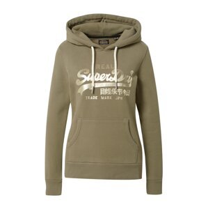 Superdry Mikina zlatá / olivová