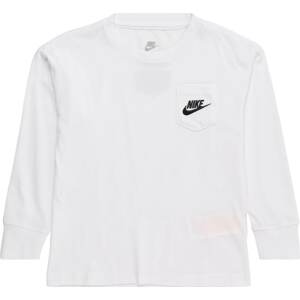 Nike Sportswear Tričko černá / bílá