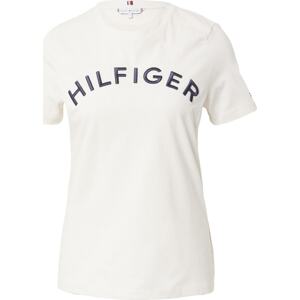 TOMMY HILFIGER Tričko námořnická modř / bílá