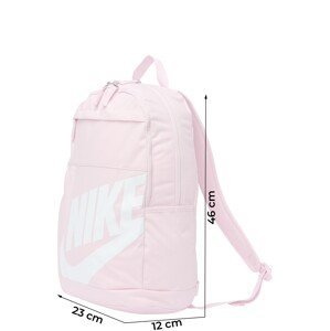 Nike Sportswear Batoh 'Elemental' růžová / bílá