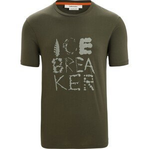 ICEBREAKER Funkční tričko pastelově zelená / tmavě zelená