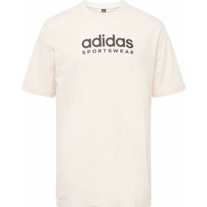 ADIDAS SPORTSWEAR Funkční tričko béžová / černá