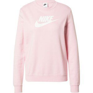 Nike Sportswear Mikina pink / bílá