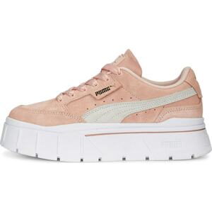 PUMA Tenisky 'Mayze Stack Suede Wns' zlatá / šedá / růžová