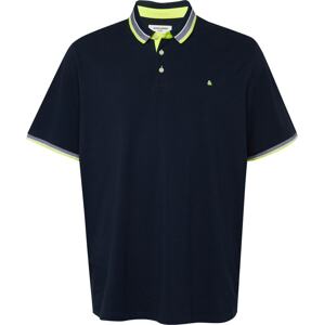 Jack & Jones Plus Tričko noční modrá / žlutá / šedá / bílá