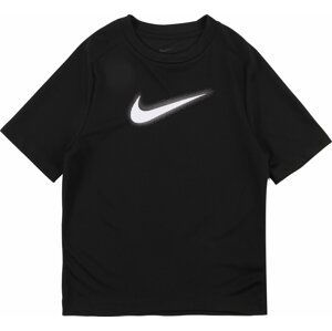 NIKE Funkční tričko černá / bílá