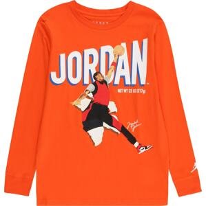 Jordan Tričko nebeská modř / mandarinkoná / oranžově červená / bílá