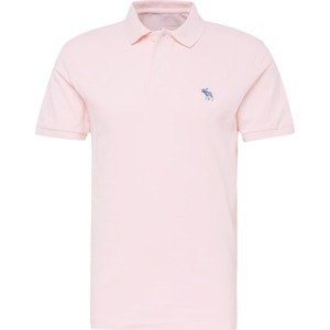 Abercrombie & Fitch Tričko modrá / pastelově růžová