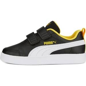 PUMA Tenisky 'Courtflex' žlutá / černá / bílá