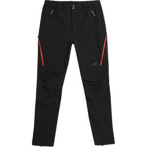 4F Outdoorové kalhoty červená / černá