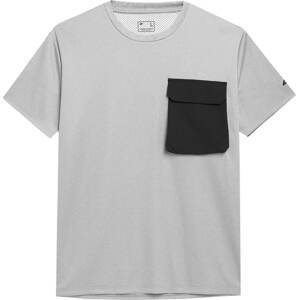 4F Funkční tričko šedá / černá