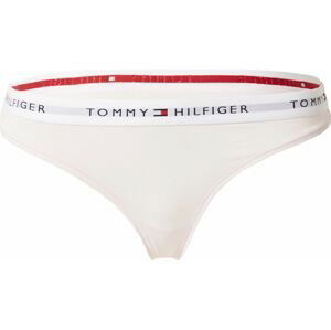 Tommy Hilfiger Underwear Tanga marine modrá / pastelově růžová / červená / bílá