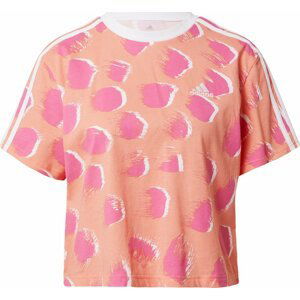 ADIDAS SPORTSWEAR Funkční tričko korálová / pink / bílá