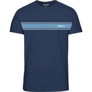 JACK & JONES Tričko 'AMSON' modrá / námořnická modř