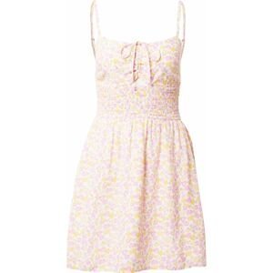 HOLLISTER Letní šaty šeříková / oranžová / pink / bílá