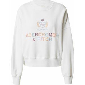 Abercrombie & Fitch Mikina světlemodrá / bobule / meruňková / bílá