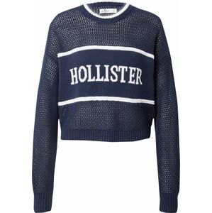 HOLLISTER Svetr námořnická modř / bílá