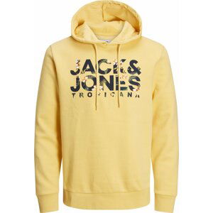 JACK & JONES Mikina 'BECS' hořčicová / mix barev
