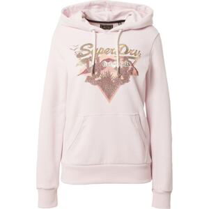 Superdry Mikina mix barev / růžová