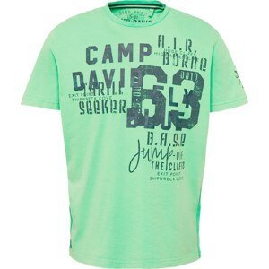 CAMP DAVID Tričko námořnická modř / zelená