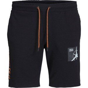 Jack & Jones Plus Kalhoty šedá / černá / bílá