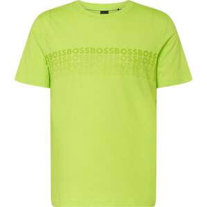 BOSS Green Tričko svítivě zelená