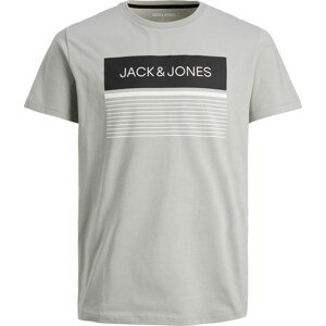 JACK & JONES Tričko 'TRAVIS' režná / černá / bílá