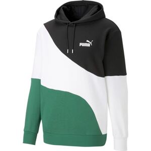 PUMA Sportovní mikina zelená / černá / bílá