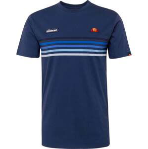 ELLESSE Tričko 'Marsella' námořnická modř / nebeská modř / světlemodrá / oranžová