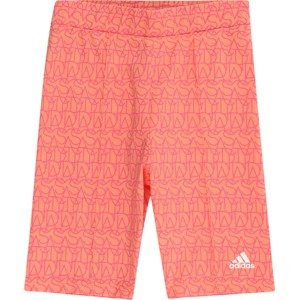 ADIDAS SPORTSWEAR Sportovní kalhoty pastelově oranžová / pink / bílá