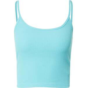 HOLLISTER Top aqua modrá