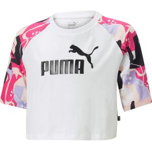 PUMA Tričko pastelová fialová / světle růžová / černá / bílá