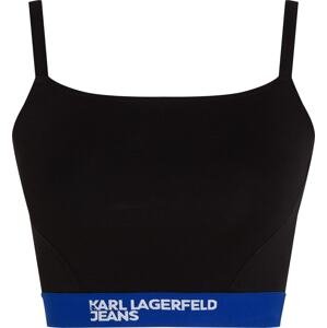 KARL LAGERFELD JEANS Top modrá / černá / bílá