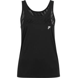 FILA Sportovní top 'ROANNE' černá / bílá