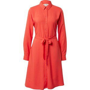 ICHI Košilové šaty 'Main' oranžově červená