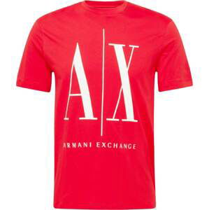 ARMANI EXCHANGE Tričko '8NZTPA' červená / bílá