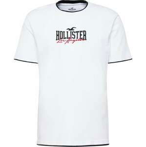 HOLLISTER Tričko červená / černá / offwhite