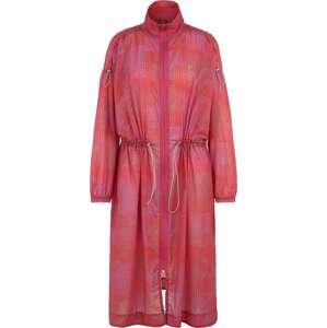 FILA Přechodný kabát 'ROSCIANO' stříbrně šedá / pastelová fialová / pink / oranžově červená