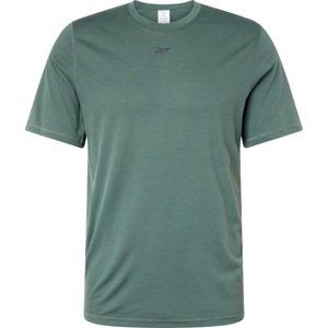 Reebok Sport Funkční tričko zelená / černá