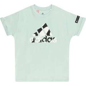 ADIDAS SPORTSWEAR Funkční tričko mátová / černá / bílá