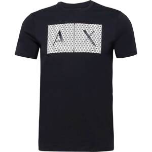 ARMANI EXCHANGE Tričko tmavě modrá / bílá