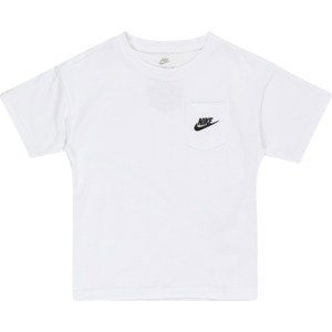 Nike Sportswear Tričko černá / bílá