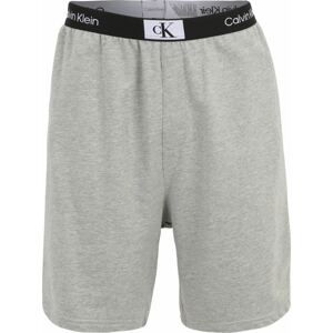 Calvin Klein Underwear Pyžamové kalhoty šedý melír / černá / bílá