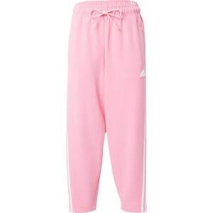 ADIDAS SPORTSWEAR Sportovní kalhoty světle růžová / bílá