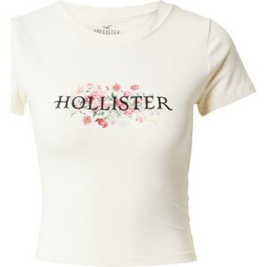 HOLLISTER Tričko 'CHERRY BLOSSOM' lenvandulová / růže / černá / bílá