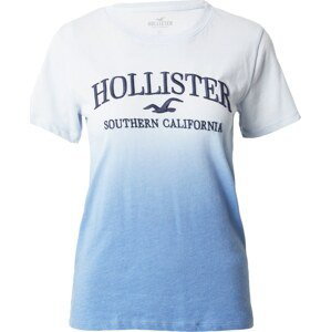 HOLLISTER Tričko námořnická modř / pastelová modrá / světlemodrá