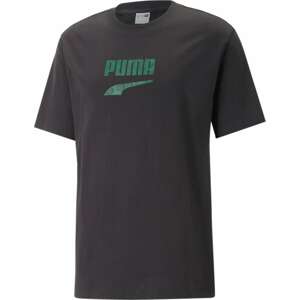 PUMA Tričko 'DOWNTOWN' zelená / černá