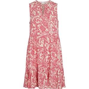 VILA Letní šaty 'MESA' pink / bílá