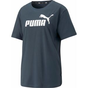 PUMA Funkční tričko noční modrá / bílá