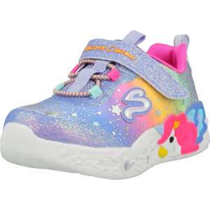 SKECHERS Tenisky 'UNICORN CHARMER' světlemodrá / fialová / mix barev / růžová / bílá